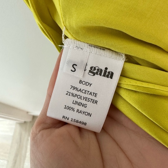 Cult Gaia Minna Dress in Tahdig Yellow NWT - Picture 6 of 7